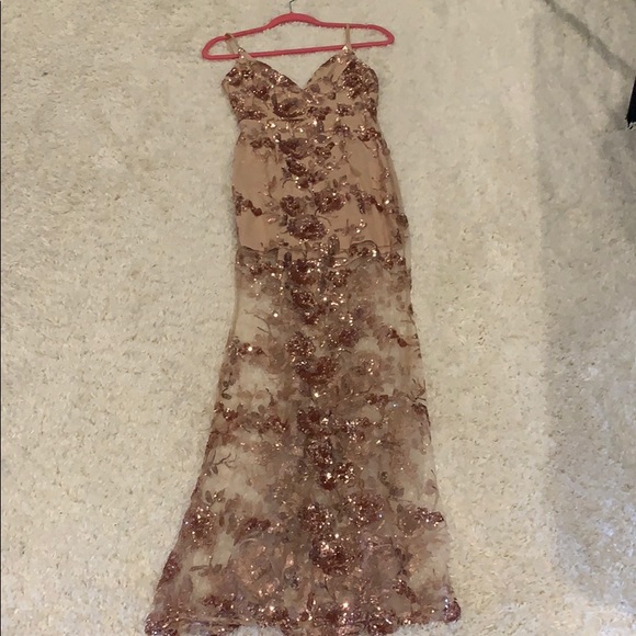 Fashion Nova Dresses & Skirts - Floral sequined gown